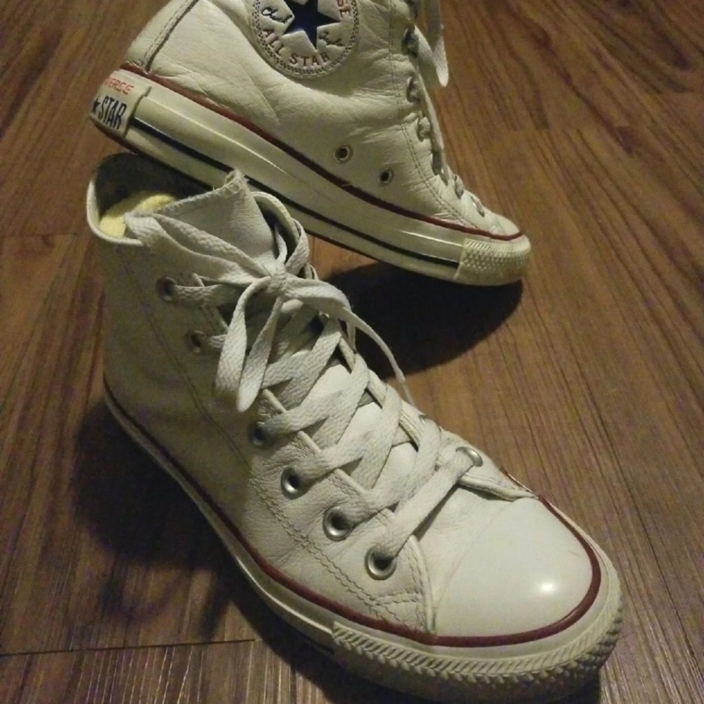 Faux Leather Hightop Converse